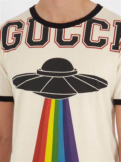 gucci ufo print t-shirt|Gucci t shirt sale.